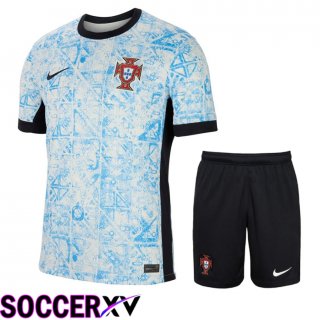 Portugal Away Soccer Jersey + Shorts Kit 2024/2025