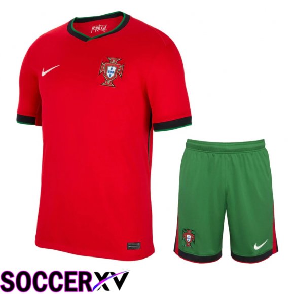 Portugal Home Soccer Jersey + Shorts Kit 2024/2025