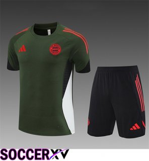 Bayern Munich Kids kit Training T Shirt Green 2025/2026