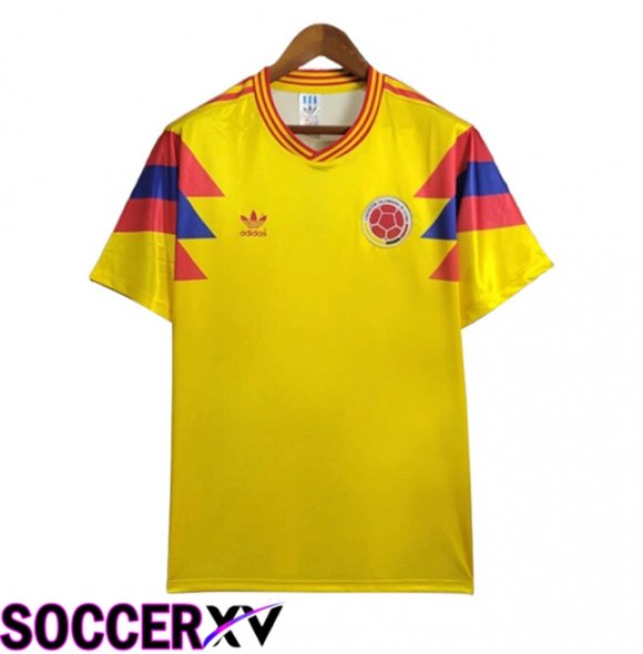 Colombia Retro Soccer Jersey Colombia 1990