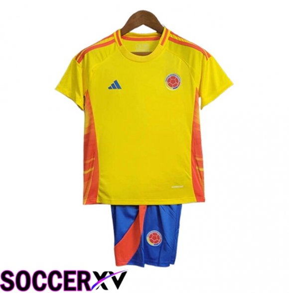 New Colombia Kids Home Soccer Jersey 2024/2025