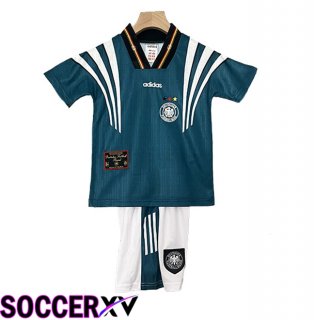 Germany Retro Kids Away Soccer Jersey 1996