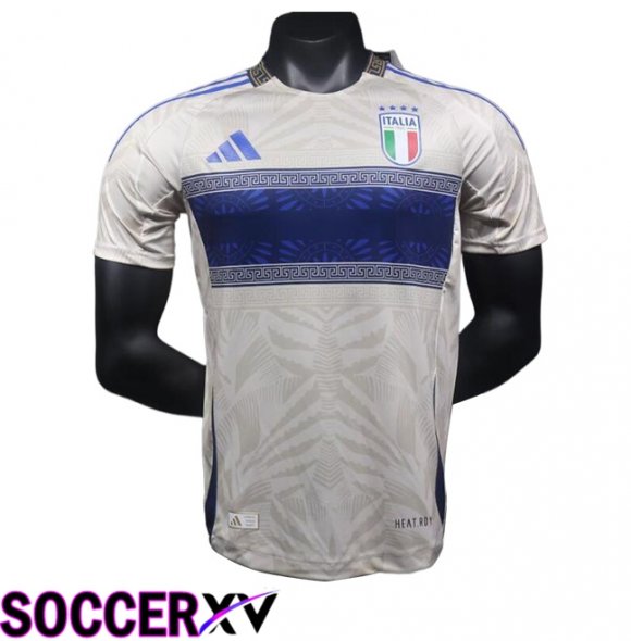 Italy Soccer Jersey Versace Version White 2024/2025