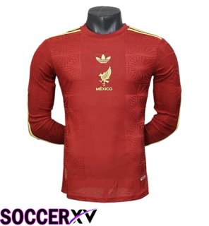 Mexico Soccer Jersey Special Edition Long sleeve Red 2025/2026