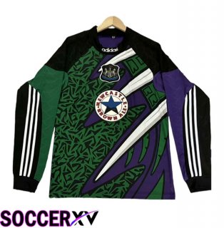 Newcastle United Retro Soccer Jersey Long Sleeve Purple 1995/1996