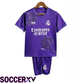 Real Madrid Y3 Kids Soccer Jersey Special Edition Purple 2024/2025