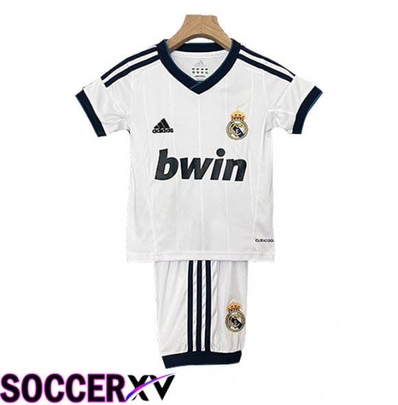 Real Madrid Retro Kids Home Soccer Jersey 2012/2013