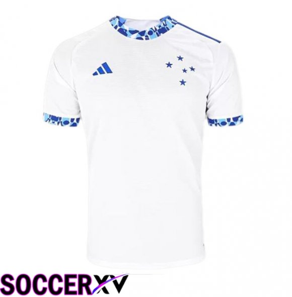 Cruzeiro EC Away Soccer Jersey White 2024/2025