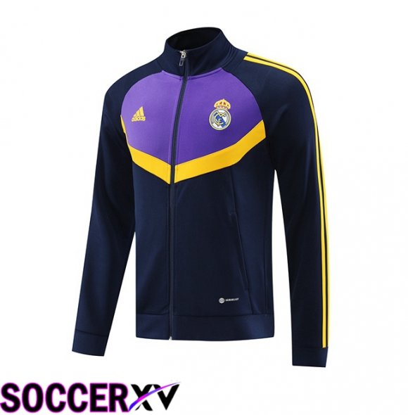 Real Madrid Training Jacket Blue Royal Purple 2024/2025