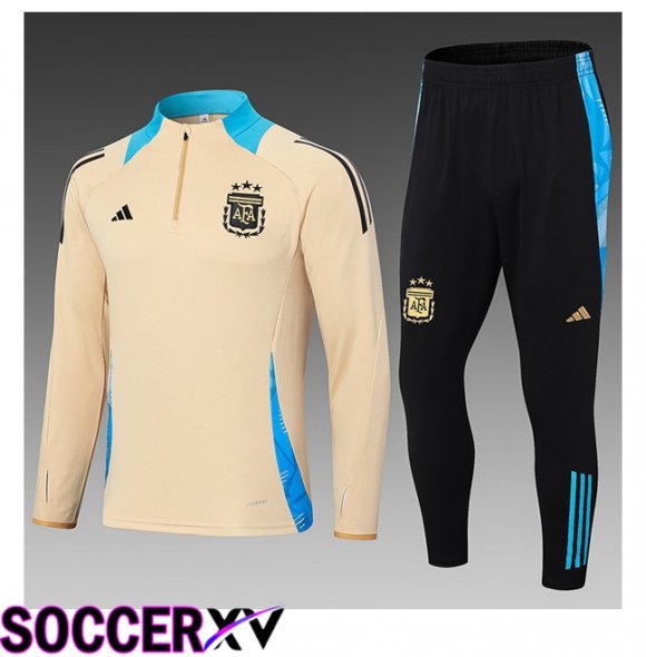 Argentina Kids kit Training TracksuitYellow 2024/2025