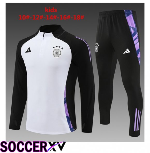 Germany Kids kit Training TracksuitWhite 2024/2025