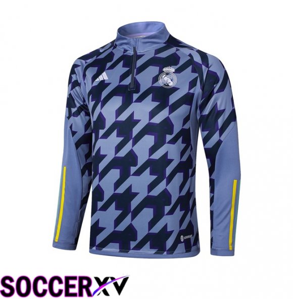 Real Madrid Training Sweatshirt Blue 2024/2025