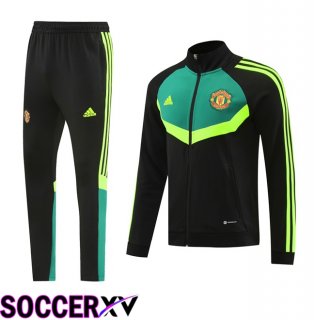 Manchester United kit Training Jacket Suit Black Green 2024/2025