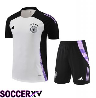 Germany kit Training T Shirt + Shorts White 2024/2025