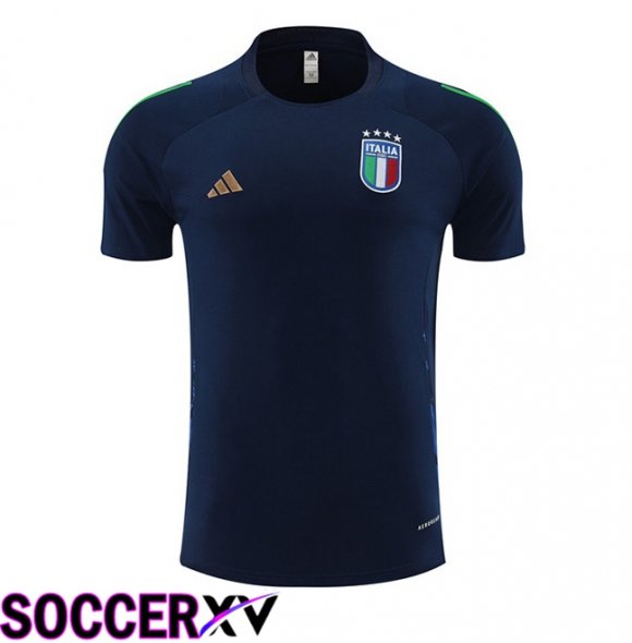 Italy Training T Shirt Blue Royal 2024/2025