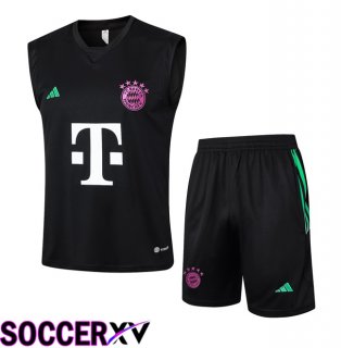 Bayern Munich Soccer Vest + Shorts Black 2024/2025