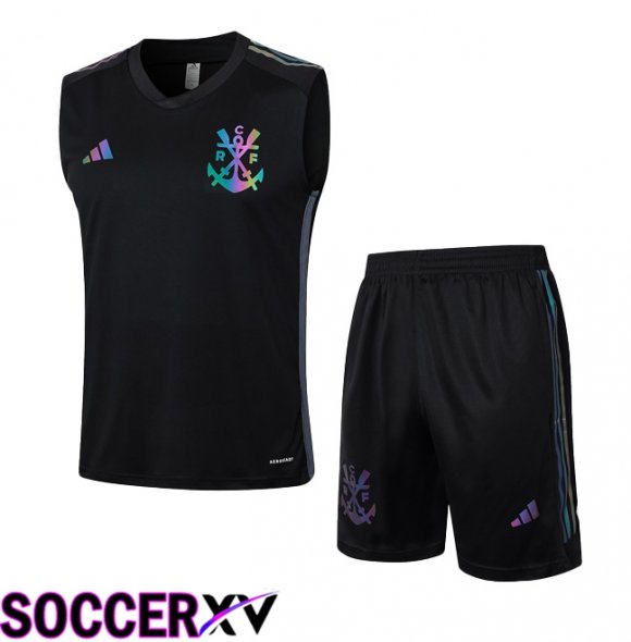 Flamengo Soccer Vest + Shorts Black 2024/2025