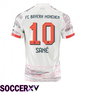 Bayern Munich (Sané 10) Away Soccer Jersey White 2025/2026
