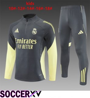 Real Madrid Kids kit Training Tracksuit Grey 2025/2026