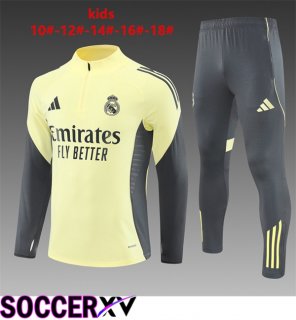Real Madrid Kids kit Training Tracksuit Yellow 2025/2026