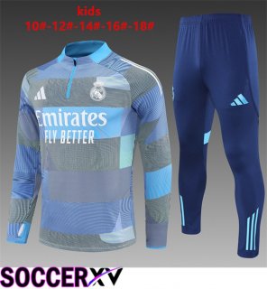 Real Madrid Kids kit Training Tracksuit Blue 2025/2026