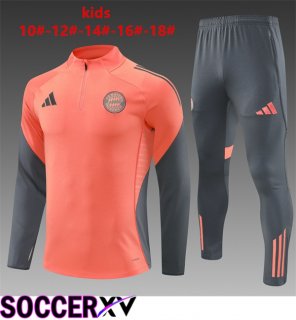 Bayern Munich Kids kit Training Tracksuit Orange 2025/2026