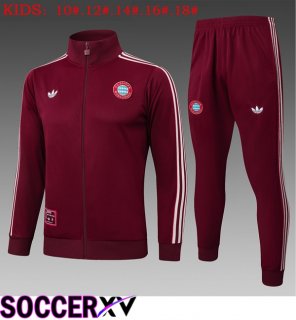 Bayern Munich Kids kit Training Tracksuit - Training Jacket Brown 2025/2026