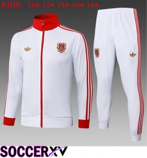Bayern Munich Kids kit Training Tracksuit - Training Jacket White 2025/2026