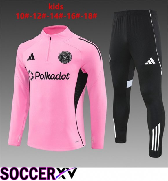 Inter Miami CF Kids kit Training Tracksuit Pink 2025/2026