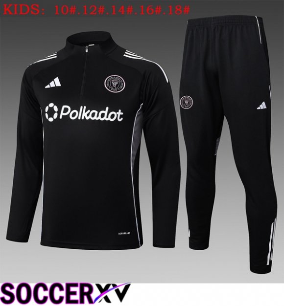 Inter Miami CF Kids kit Training Tracksuit Black 2025/2026