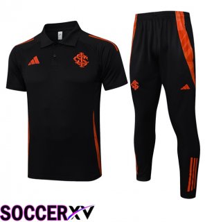 SC Internacional Soccer Polo + Training Pants Black 2025/2026