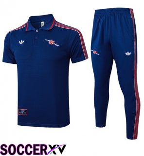 Arsenal Soccer Polo + Training Pants Blue Royal 2025/2026