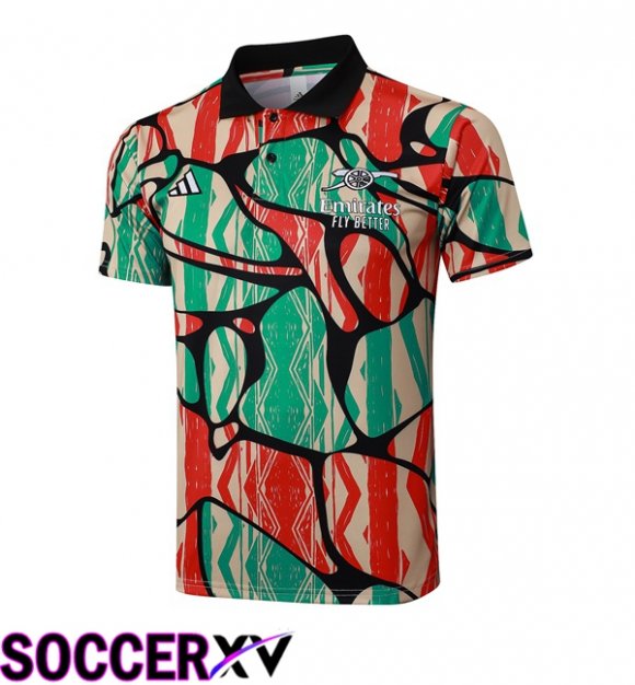 Arsenal Soccer Polo Red Green 2025/2026