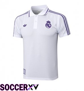 Real Madrid Soccer Polo White 2025/2026