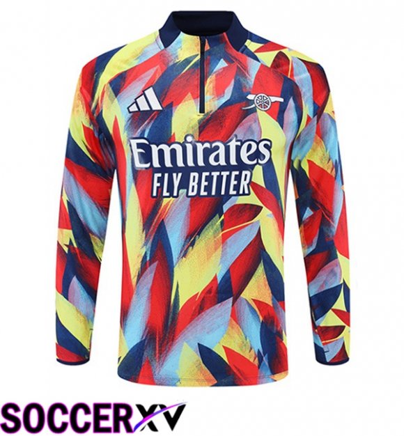 Arsenal Training Sweatshirt Yellow Red 2025/2026