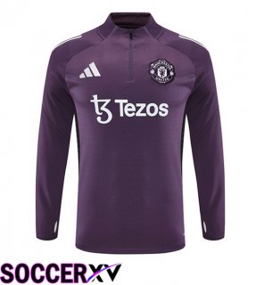 Manchester United Training Sweatshirt Purple 2025/2026