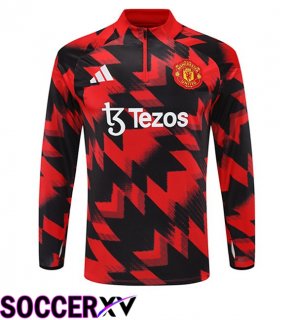Manchester United Training Sweatshirt Red Black 2025/2026