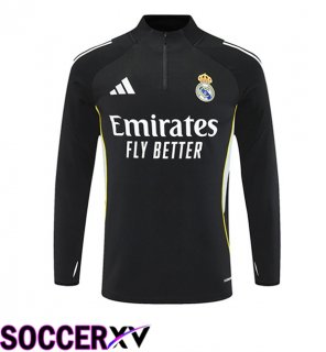 Real Madrid Training Sweatshirt Black 2025/2026
