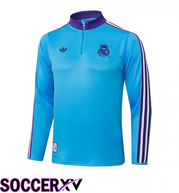 Real Madrid Training Sweatshirt Blue 2025/2026