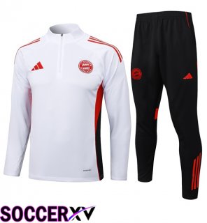 Bayern Munich kit Training Tracksuit White 2025/2026