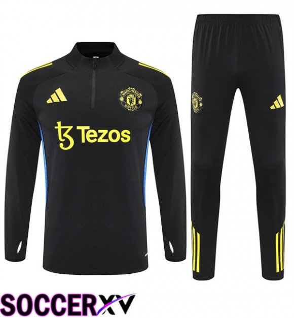 Manchester United kit Training Tracksuit Black 2025/2026