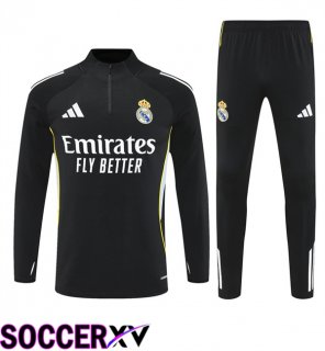 Real Madrid kit Training Tracksuit Black 2025/2026