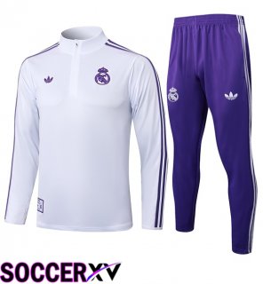 Real Madrid kit Training Tracksuit White 2025/2026