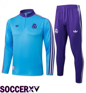 Real Madrid kit Training Tracksuit Blue 2025/2026