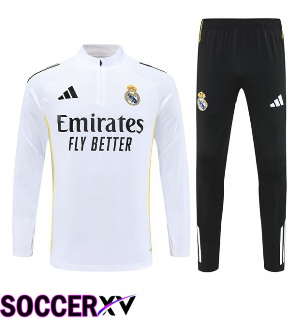 Real Madrid kit Training Tracksuit White 2025/2026