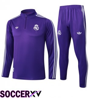 Real Madrid kit Training Tracksuit Purple 2025/2026