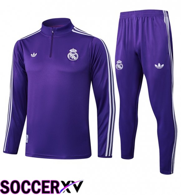 Real Madrid kit Training Tracksuit Purple 2025/2026