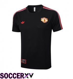 Manchester United Training T Shirt Black 2025/2026