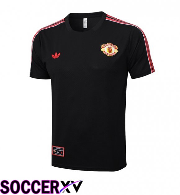 Manchester United Training T Shirt Black 2025/2026