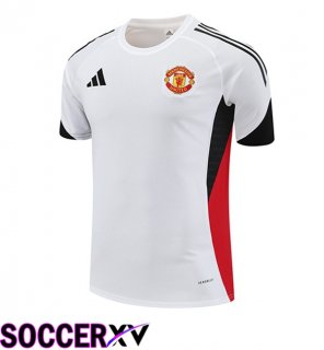 Manchester United Training T Shirt White 2025/2026